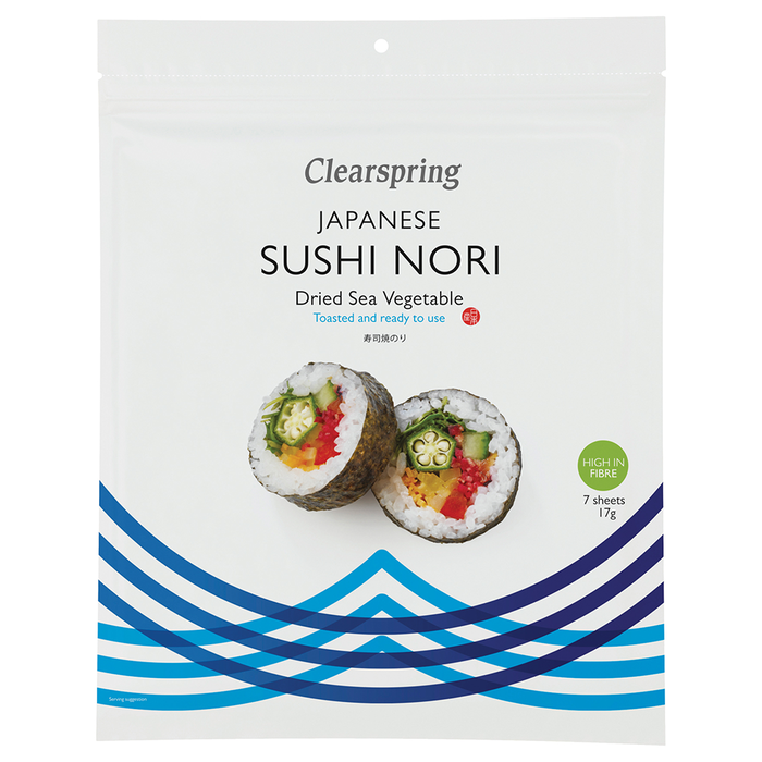 Alg Sushi Nori 7 st, 17 g ekologisk - Clearspring