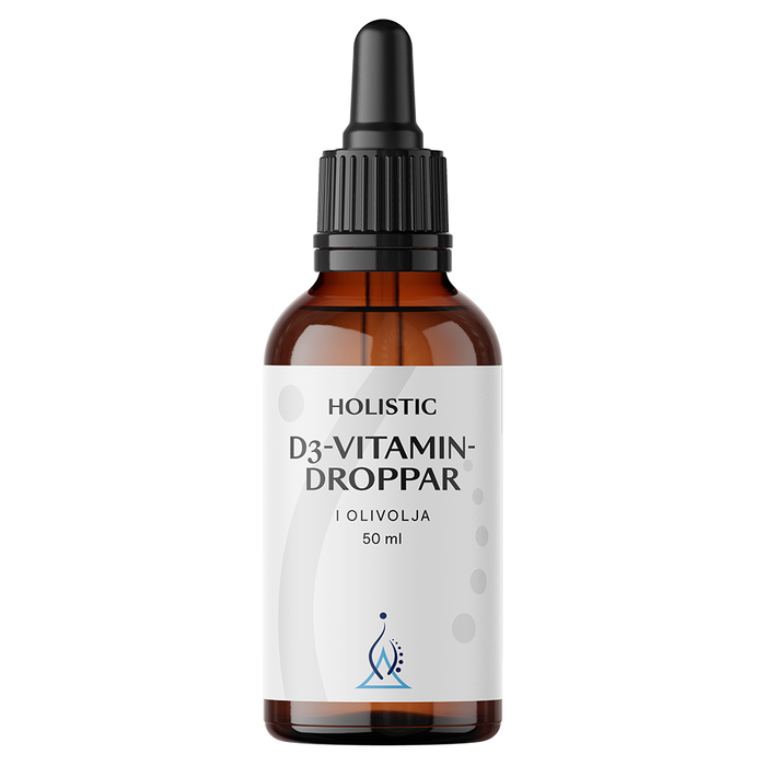 D3-vitamin droppar i olja, 50 ml - Holistic