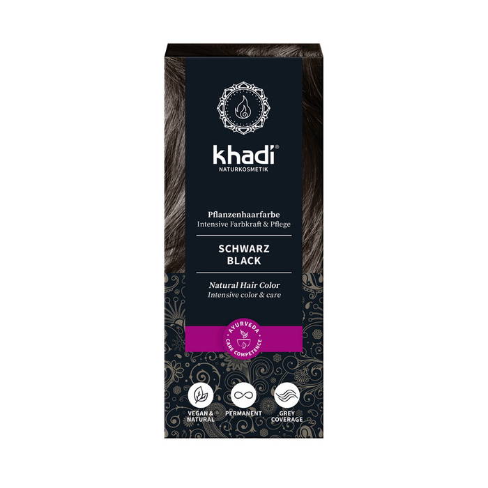 Svart, 100 g - Khadi