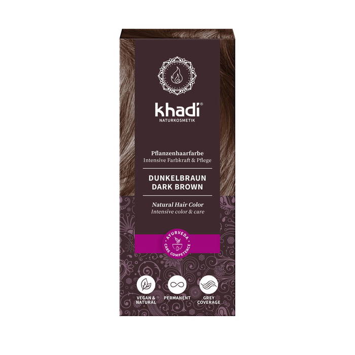 Mörkbrun, 100 g - Khadi