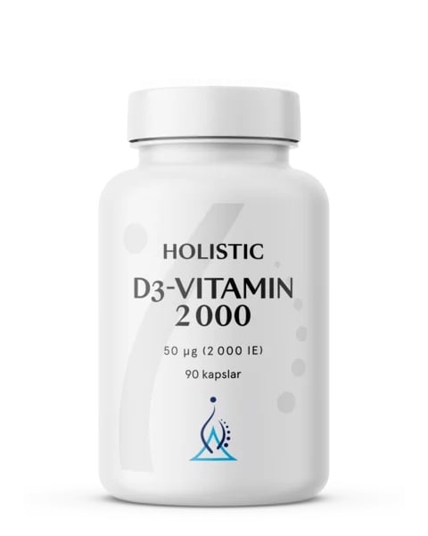 D3-vitamin 2000 50mg, 90 kapslar - Holistic