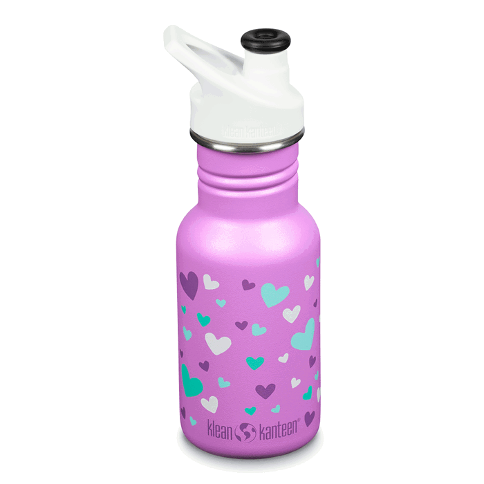 Sportflaska Classic Kid Orchid Hearts, 355ml - Klean Kanteen