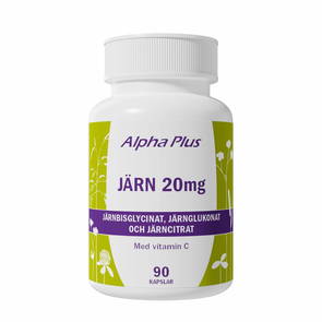 Järn 20mg, 90 kapslar - undefined