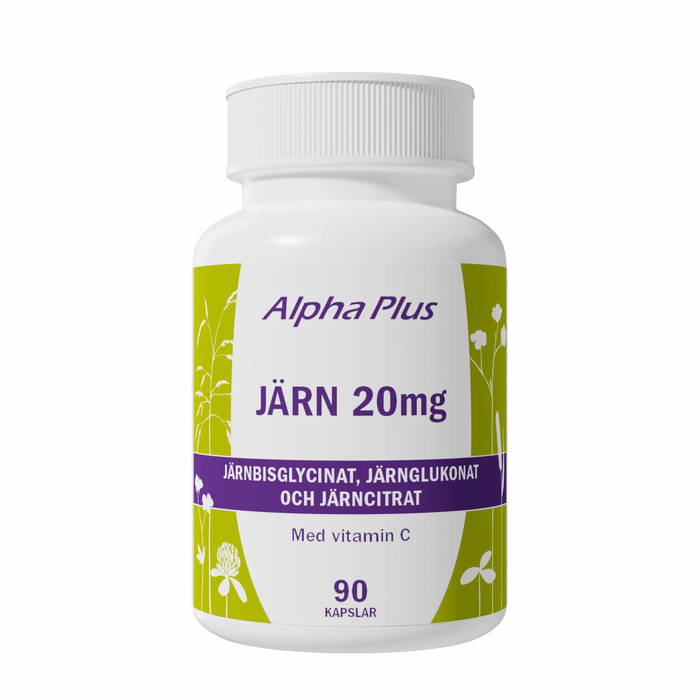 Järn 20mg, 90 kapslar - undefined