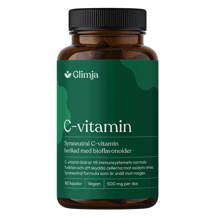 Glimja Syraneutral C-vitamin, 180 kapslar - Glimja