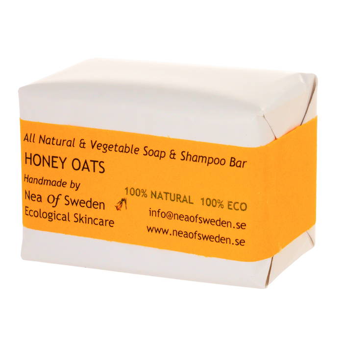 Soap & Shampoo Bar Honey Oats, 110 g - Nea of Sweden