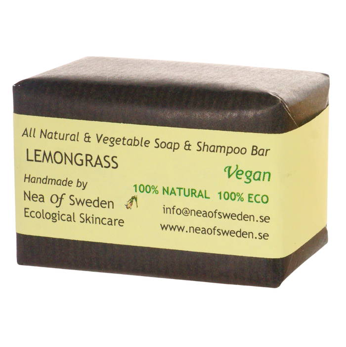 Soap & Shampoo Bar Lemongrass, 110 g - Nea of Sweden