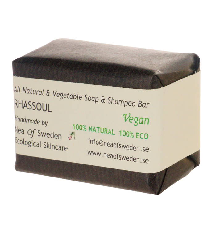 Soap & Shampoo Bar Rhassoul Doftfri, 110 g - Nea of Sweden