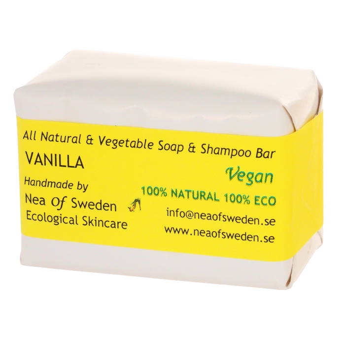 Soap & Shampoo Bar Vanilla, 110 g - Nea of Sweden