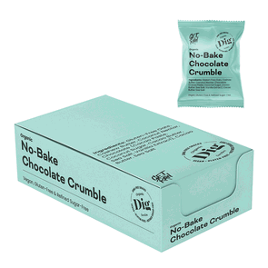 Dig No-Bake Chocolate Crumble, 12x35 g ekologisk - DIG