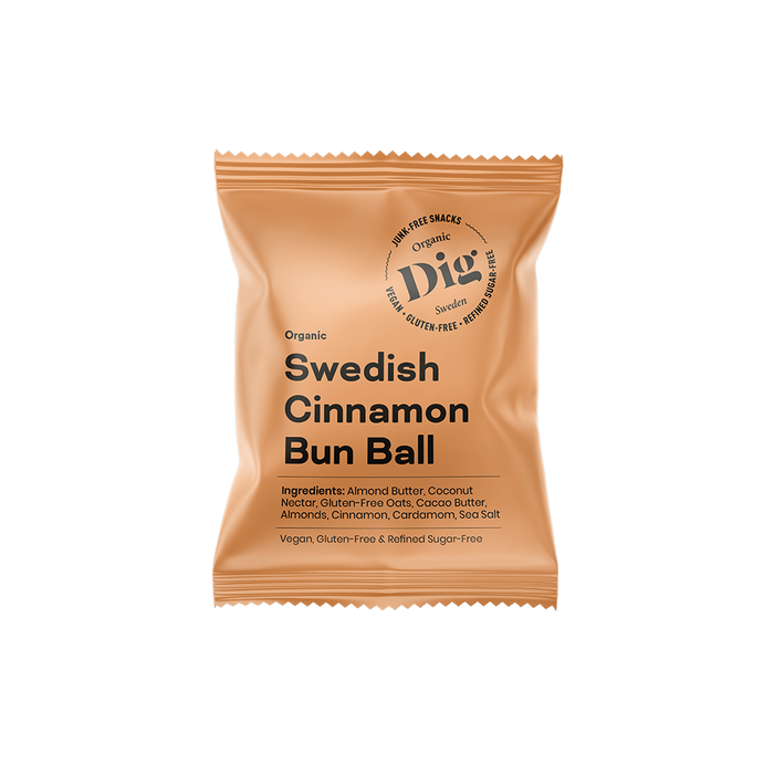 Dig Swedish Cinnamon Bun Ball, 16 x 25g ekologisk - DIG