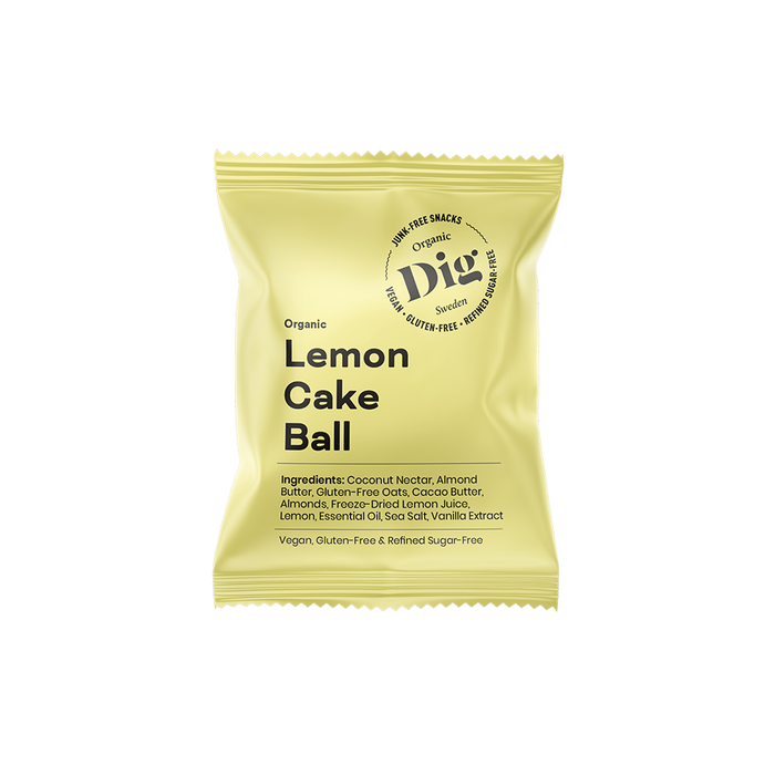 Dig Lemon Cake Ball, 16 x 25g ekologisk - DIG