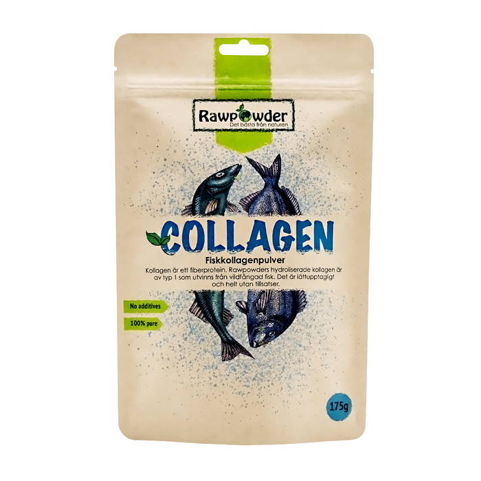 Collagen, 175g marint pulver - Rawpowder