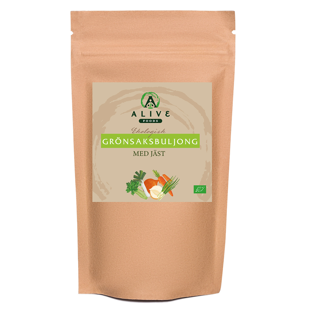 Alive Foods Ekologisk Grönsaksbuljong Näringsjäst 350 gram
