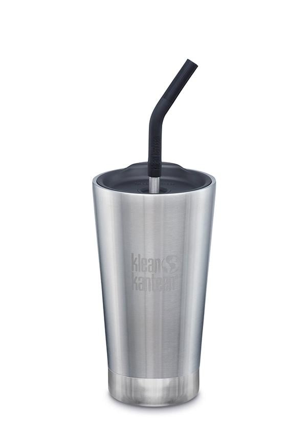 Klean Kanteen - Insulated Tumbler Brushed Stainless med sugrör - 473 ml - Klean Kanteen