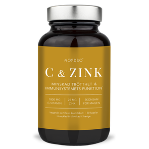 C-vitamin & Zink, 50 kap - Nordbo