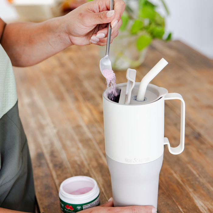 Rise Tumbler Flip Straw Lid, Tofu - 1065 ml - Klean Kanteen
