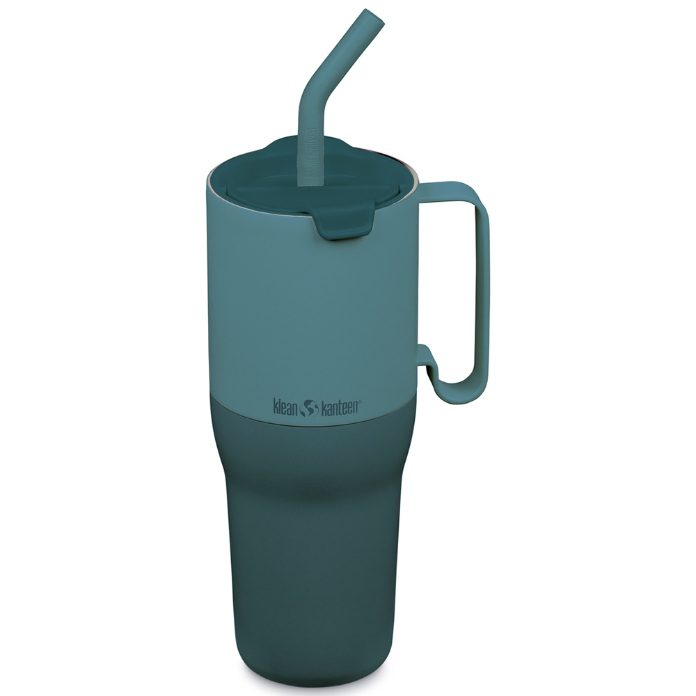 Klean Kanteen Rise Tumbler Flip Straw Lid, Brittany Blue 1065 ml