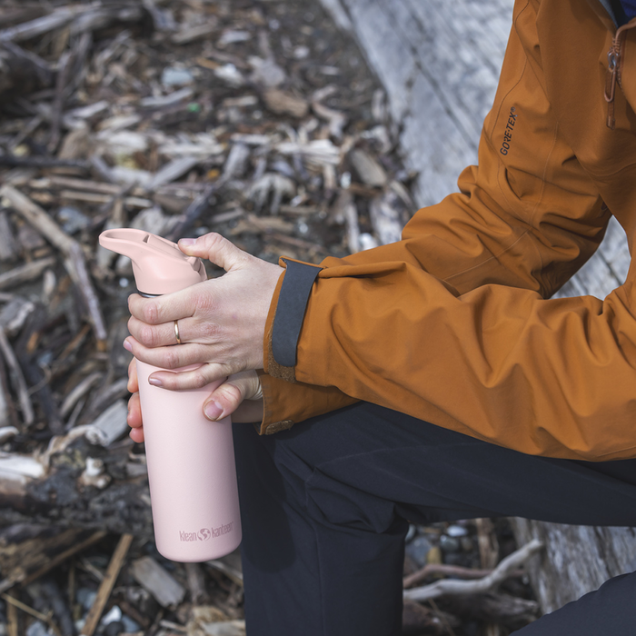 Vattenflaska Classic Flip Seal Sport Cap, Peach Parfait - 532 ml - Klean Kanteen