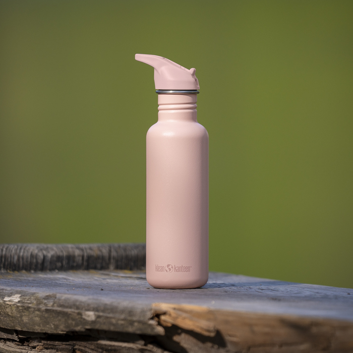 Klean Kanteen - Vandflaske Classic Flip Seal Sport Cap, Peach Parfait - 800 ml - Klean Kanteen