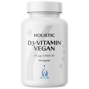 Holistic D3-vitamin Vegan 2000, 90 kapsler - Holistic