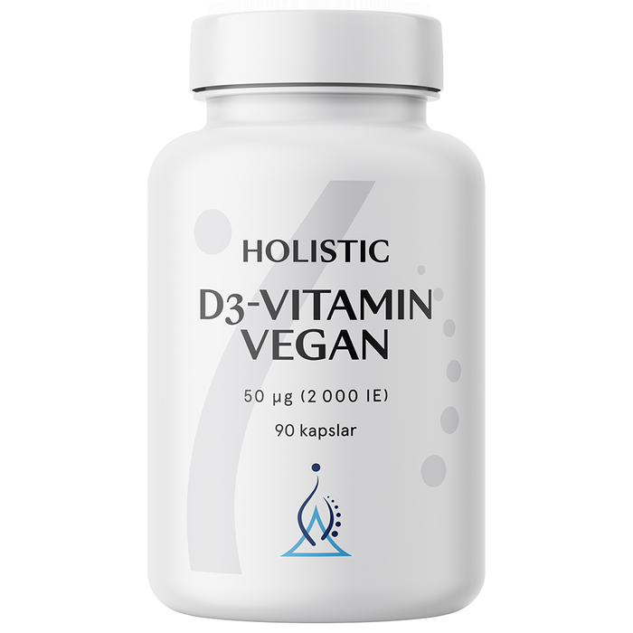 Holistic D3-vitamin Vegan 2000, 90 kapslar - Holistic
