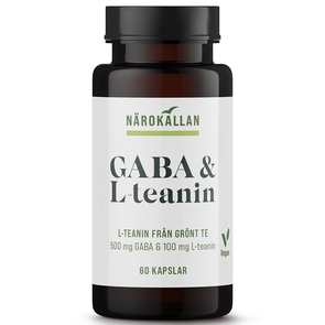 Närokällan GABA & L-teaniini, 60 kapselia - Närokällan