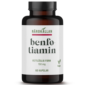 Närokällan Benfotiamin 150 mg, 60 kapsler - Närokällan