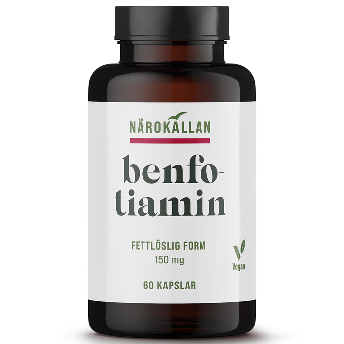 Närokällan Benfotiamin 150 mg, 60 kapsler - Närokällan