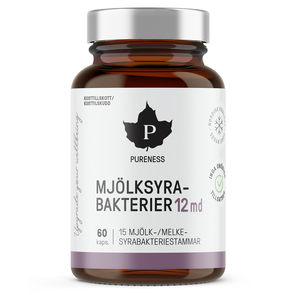 Pureness Mjölksyrabakterier 12 md, 60 kapslar - Pureness