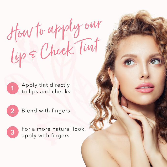 Lip & Cheek Tint / Persikanhohtoinen Huuli- ja Poskiväri - 100% Pure