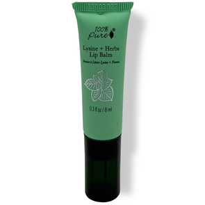 Bálsamo Labial de Lisina + Hierbas - 100% Pure