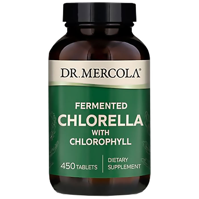 Dr Mercola Fermented Chlorella, 450 tablettia - Dr Mercola