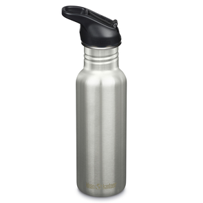 Vattenflaska Classic Flip Seal Sport Cap, Brushed Stainless - 532 ml - Klean Kanteen