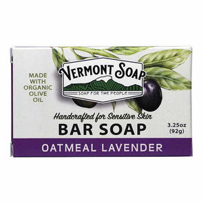 Ekologisk handgjord tvål - Havre/Lavendel, 92g - Vermont Soap