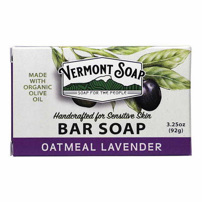 Ekologisk handgjord tvål - Havre/Lavendel - Vermont Soap