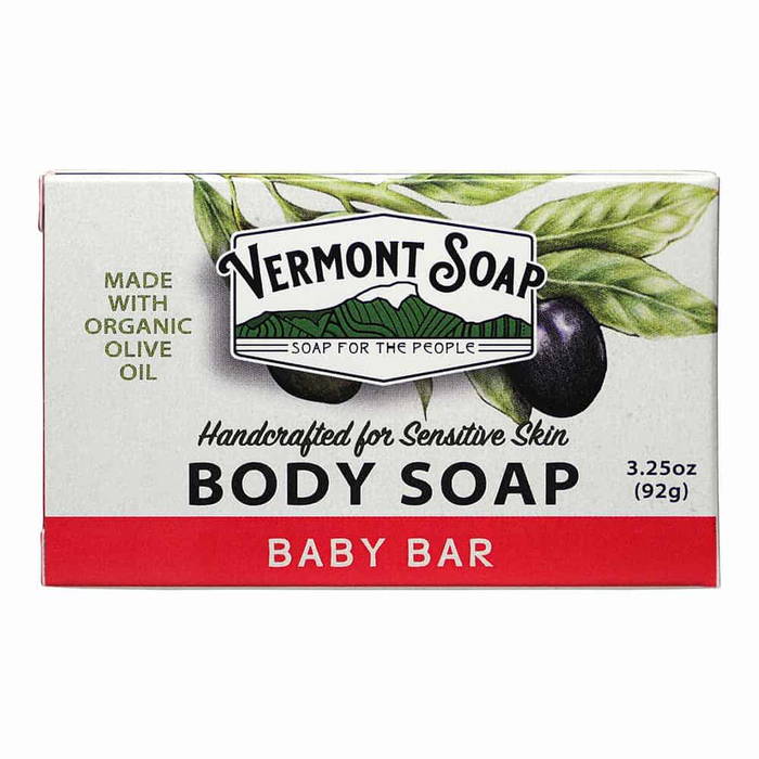 Ekologisk handgjord tvål - Aloe Baby/Schampotvål, 92g - Vermont Soap