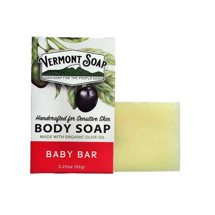 Ekologisk handgjord tvål - Aloe Baby/Schampotvål, 92g - Vermont Soap