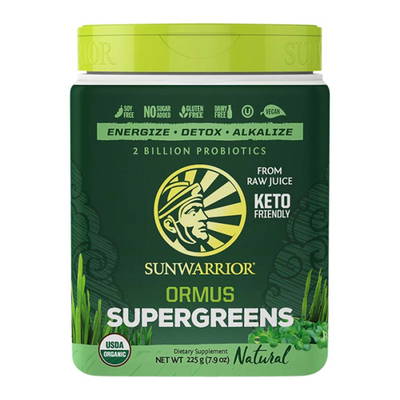 Ormus Super Greens Naturell, 225 g ekologisk - Sunwarrior