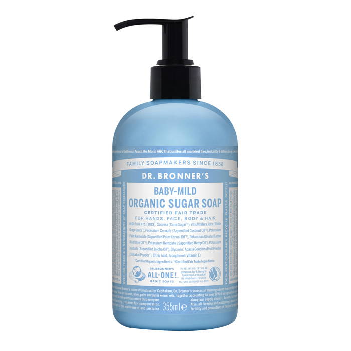 Sugar Soap Baby Mild Organic, 355 ml ekologisk - Dr Bronners