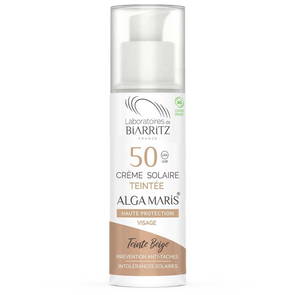 Alga Maris Tinted Face Sunscreen SPF50 Beige, 50ml - Alga Maris