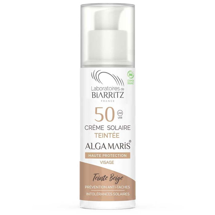 Alga Maris Tonat Solskydd för Ansiktet  SPF50 - Beige 50 ml - Alga Maris