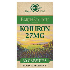 Fermented Koji Iron 27mg, 30 kapslar - Solgar