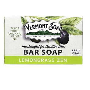 Ekologisk handgjord tvål - Citrongräs, 92g - Vermont Soap