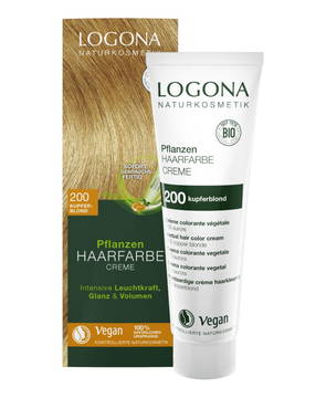 Ekologisk Hårfärg Color Creme 200 Kopparblond, 150ml - Logona