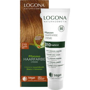 Ekologisk Hårfärg Color Creme 210 Kopparröd, 150ml - Logona