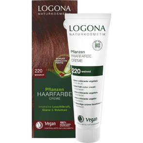 Ekologisk Hårfärg Color Creme 220 Vinröd (Tizian), 150ml - Logona