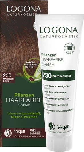 Ekologisk Hårfärg Color Creme 230 Chestnut Brown, 150ml - Logona