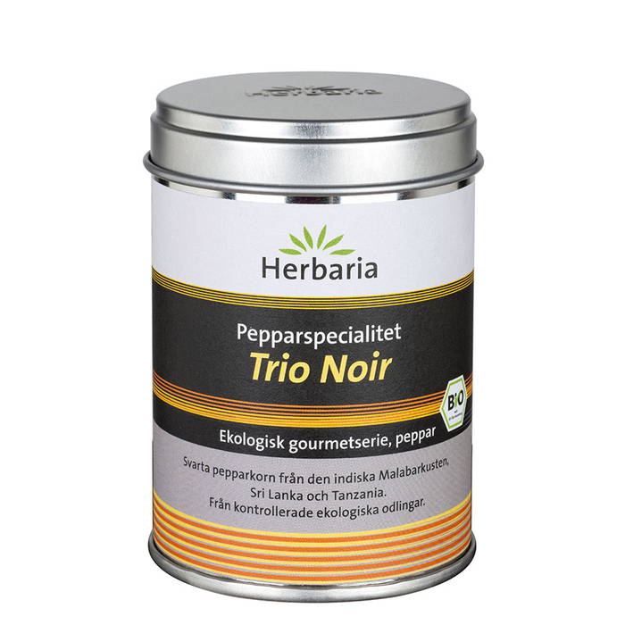 Pepparspecialitet Trio Noir, 75g ekologisk - Herbaria