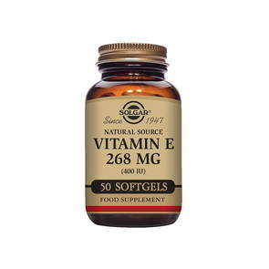 Vitamin E 400IU 268 mg, 50 vegikapslar - Solgar